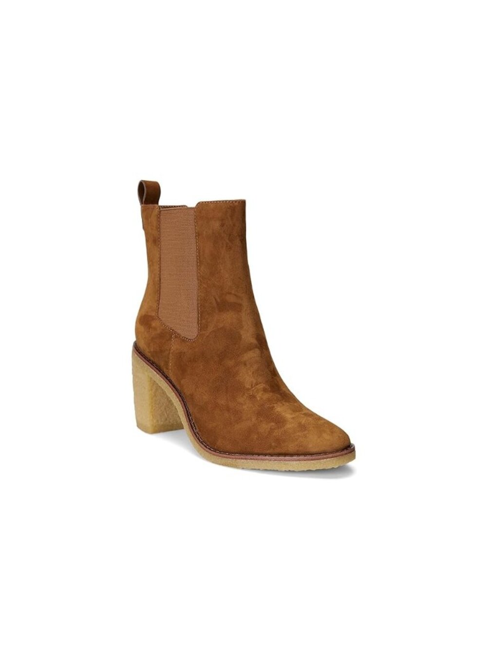 Lauren Ralph Lauren Womens Marianna Suede Chelsea Boots Brown Size 10B NWB